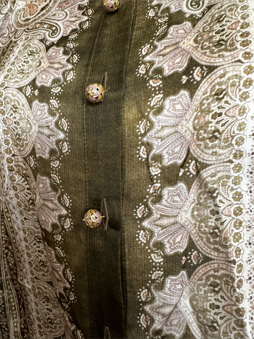 NWT $725 Zimmermann
Luna Paisley Print Silk Satin Button-Up Shirt
Size AU1 US 6 - Picture 7 of 13